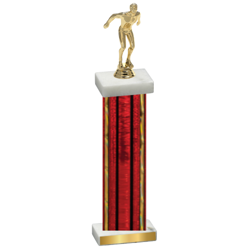 Single Red Glacier Swimming Trophy