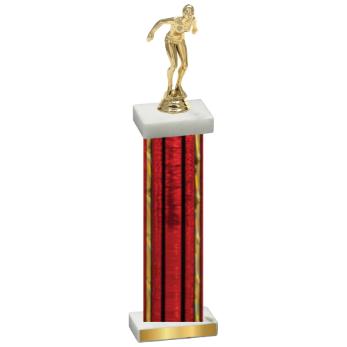 Single Red Glacier Tennis Trophy