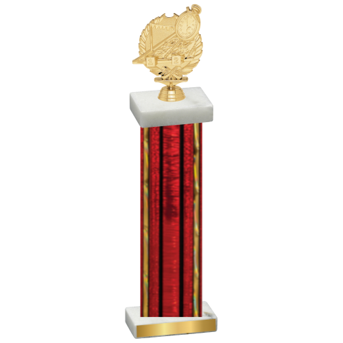 Single Red Glacier Swimming Trophy