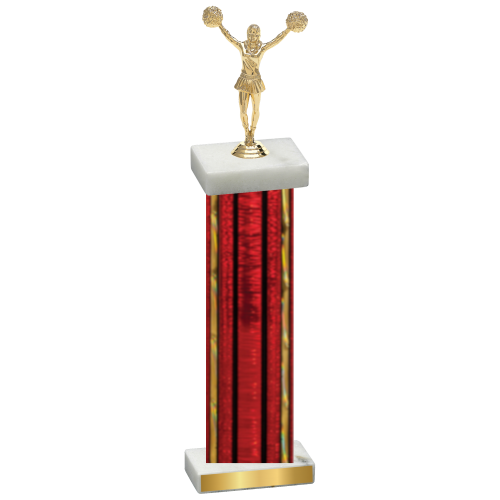 Single Red Glacier Cheerleading Trophy