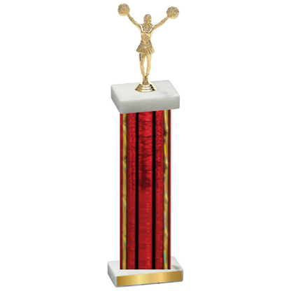 Single Red Glacier Cheerleading Trophy