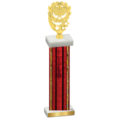 Single Red Glacier Pickleball Trophy