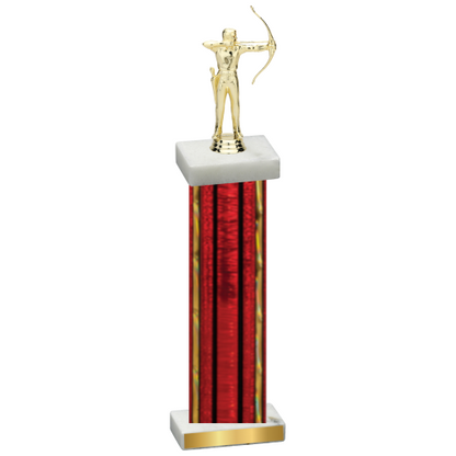 Single Red Glacier Archery Trophy