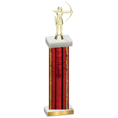 Single Red Glacier Archery Trophy