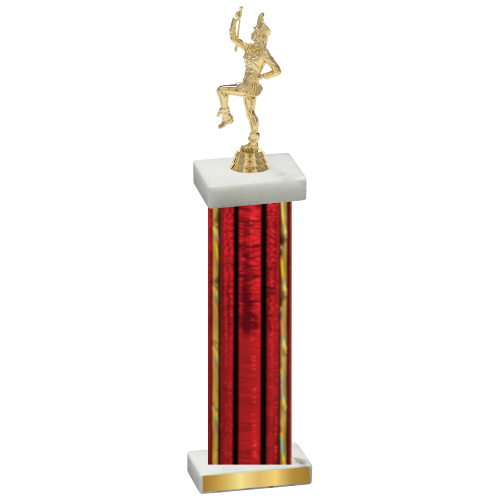 Single Red Glacier Majorette Trophy