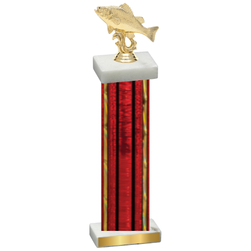 Single Red Glacier Fishing Trophy