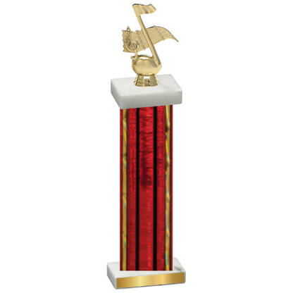 Single Red Glacier Music Trophy