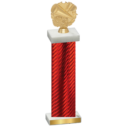 Single Red Carbon Fiber Cheerleading Trophy