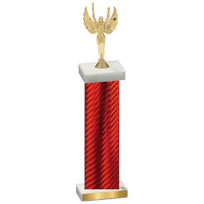 Single Red Carbon Fiber Victory Trophy