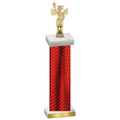 Single Red Carbon Fiber Academics Trophy