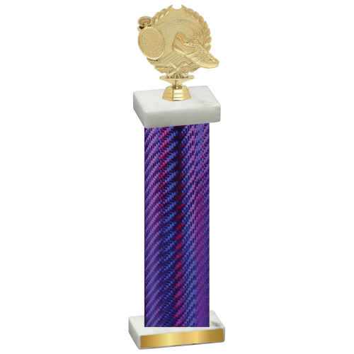 Single Purple Carbon Fiber Running Trophy