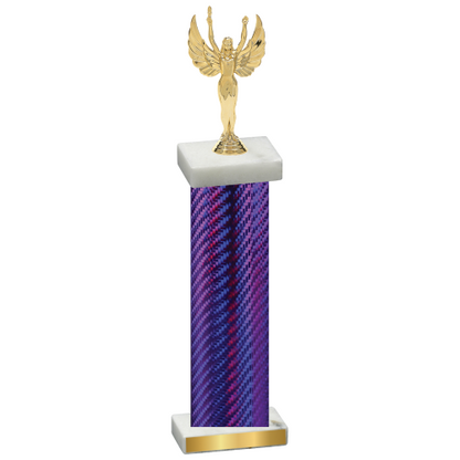 Single Purple Carbon Fiber Victory Trophy