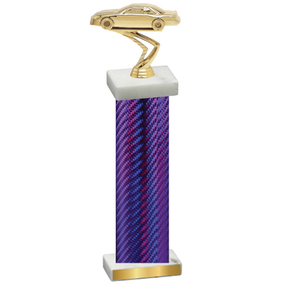 Single Purple Carbon Fiber Cars Trophy