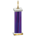 Single Purple Carbon Fiber Chess Trophy