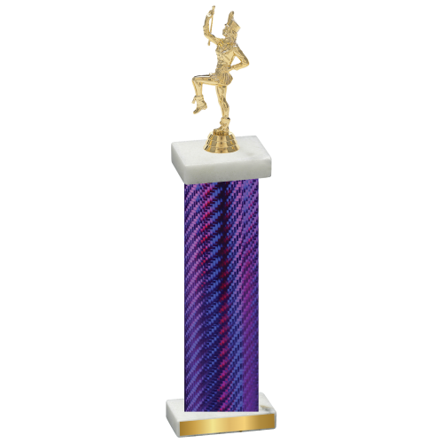 Single Purple Carbon Fiber Majorette Trophy