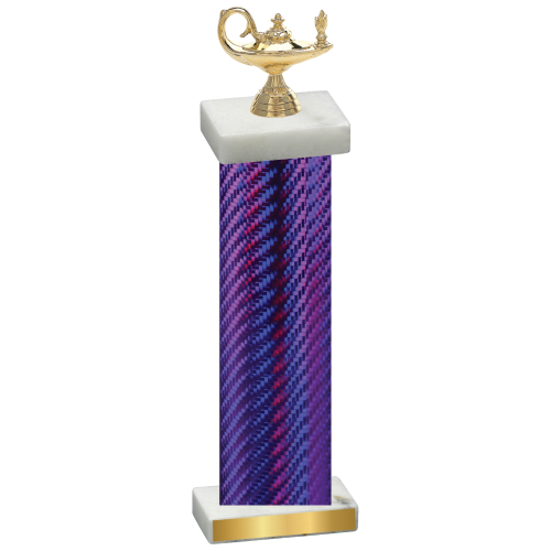 Single Purple Carbon Fiber Academics Trophy