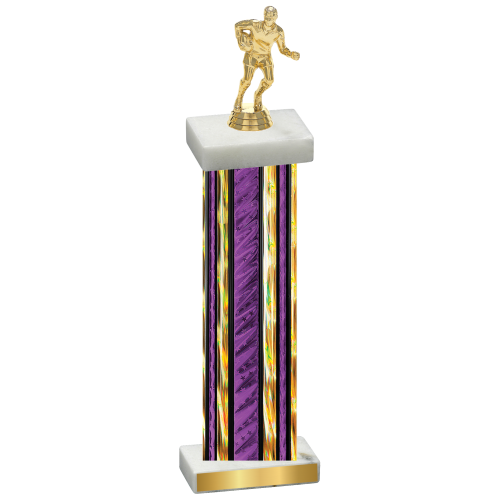 Single Purple Glacier Rugby Trophy