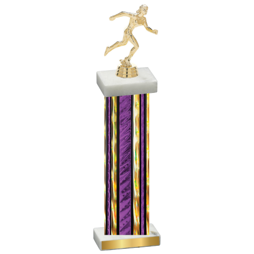 Single Purple Glacier Running Trophy