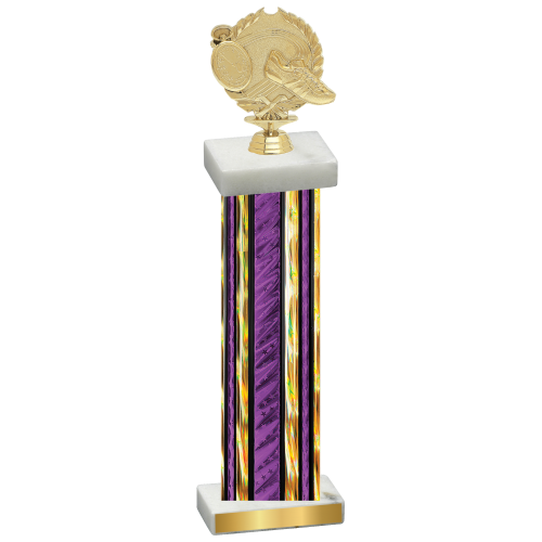 Single Purple Glacier Running Trophy