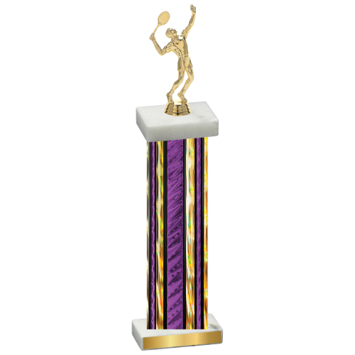 Single Purple Glacier Tennis Trophy