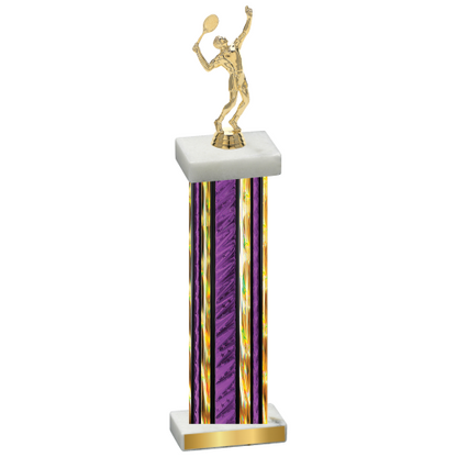 Single Purple Glacier Tennis Trophy