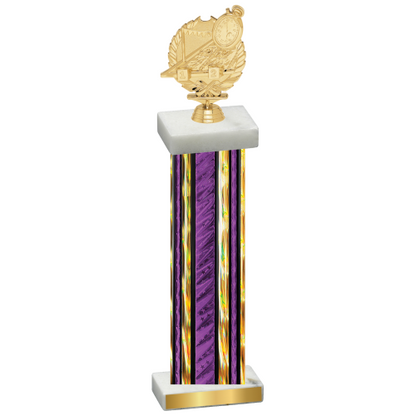 Single Purple Glacier Swimming Trophy