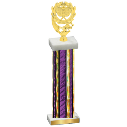 Single Purple Glacier Pickleball Trophy