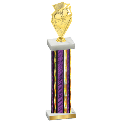 Single Purple Glacier Pickleball Trophy