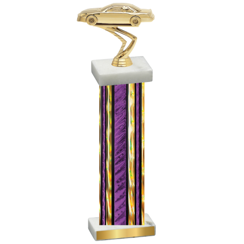 Single Purple Glacier Cars Trophy