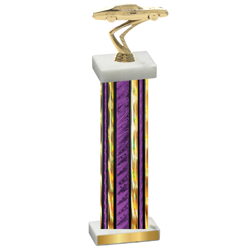 Single Purple Glacier Cars Trophy