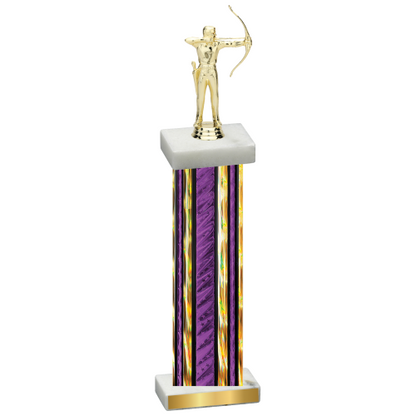 Single Purple Glacier Archery Trophy