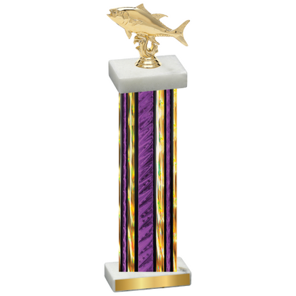 Single Purple Glacier Fishing Trophy