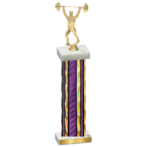 Single Purple Glacier Weights Trophy