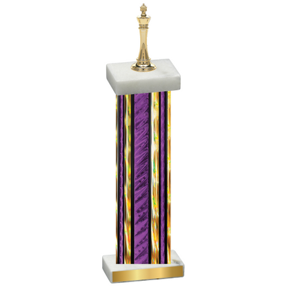 Single Purple Glacier Chess Trophy