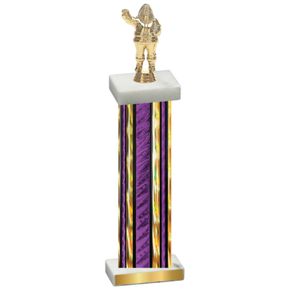 Single Purple Glacier Holiday Trophy