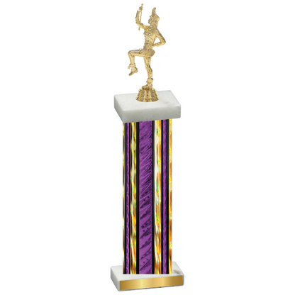 Single Purple Glacier Majorette Trophy