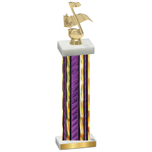 Single Purple Glacier Music Trophy