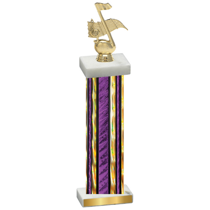 Single Purple Glacier Music Trophy