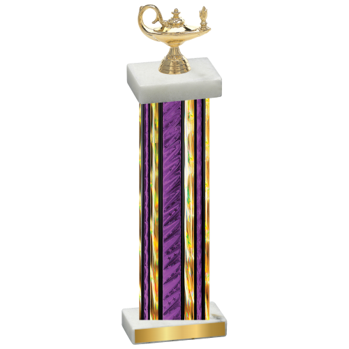 Single Purple Glacier Academics Trophy