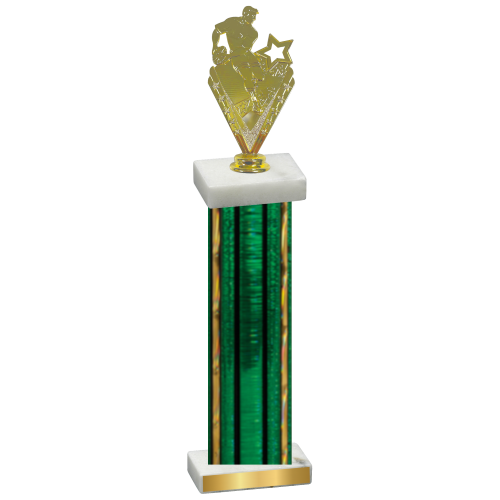 Single Green Glacier Rugby Trophy