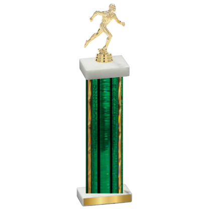 Single Green Glacier Running Trophy