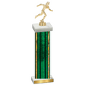 Single Green Glacier Running Trophy