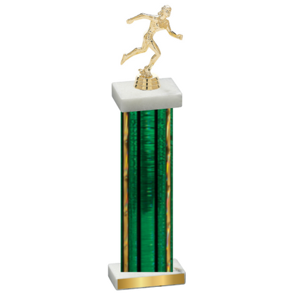 Single Green Glacier Running Trophy