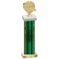 Single Green Glacier Running Trophy