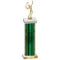Single Green Glacier Tennis Trophy