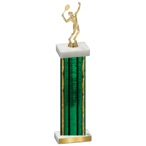 Single Green Glacier Tennis Trophy