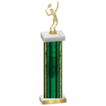 Single Green Glacier Tennis Trophy
