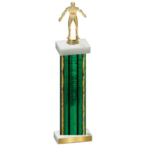 Single Green Glacier Wrestling Trophy