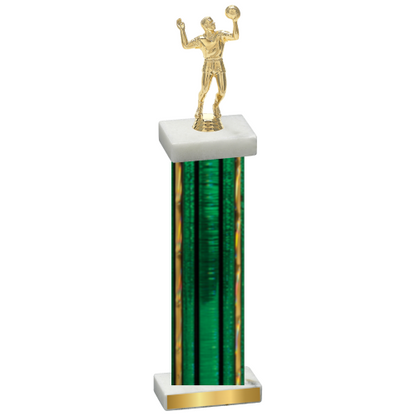 Single Green Glacier Volleyball Trophy