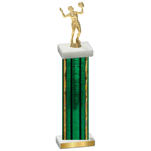 Single Green Glacier Volleyball Trophy